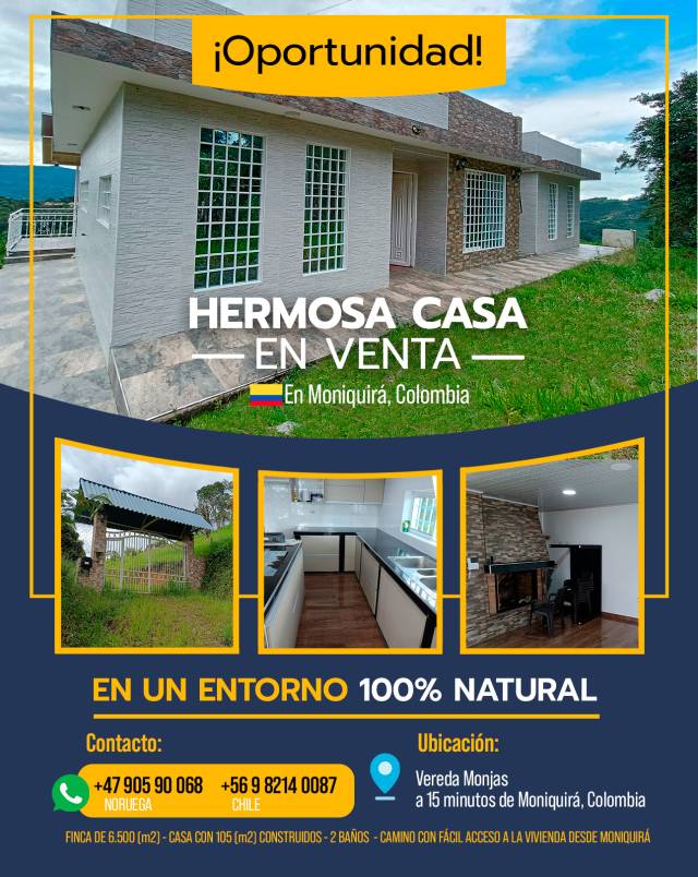 VENTA DE HERMOSA FINCA
